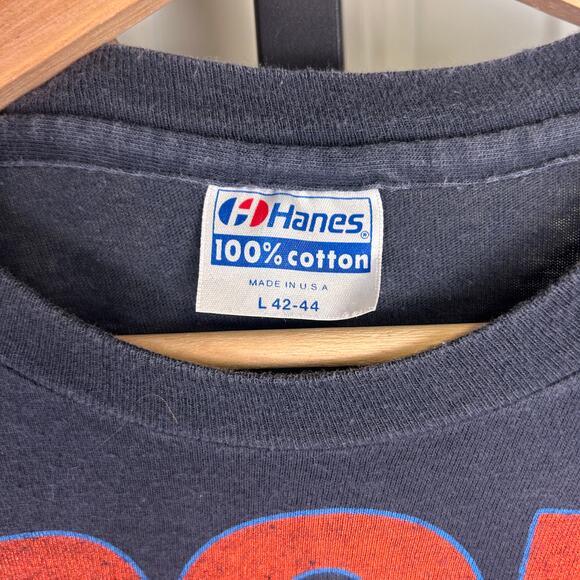 Rod Stewart 1984 Camouflage Tour Canada Dry Vintage Large Band Tee - Picture 3 of 6